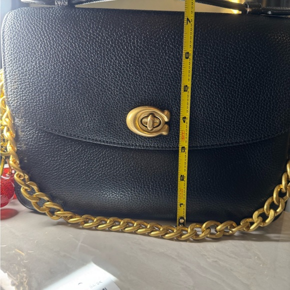 Coach Cassie Top Handle Black Pebbled Leather
Convertible Bag - Picture 16 of 16